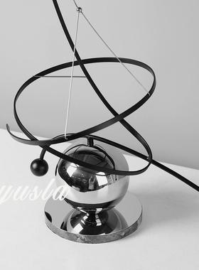 高级现代简约创意客厅摆件家居玄关柜样板间别墅酒店大厅软装饰品