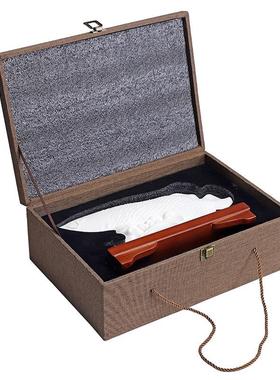 家居玄关年年有鱼摆件客厅酒柜装饰创意办公前台店铺开业春节礼品