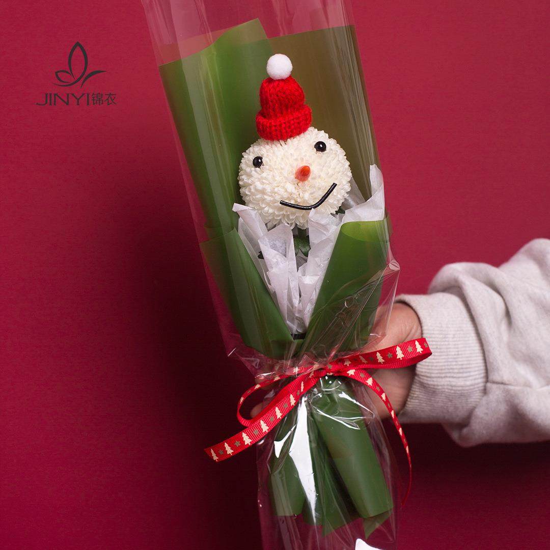 圣诞老人乒乓菊卡通造型笑脸配饰花艺花束雪人diy手工创意材料包,淘宝优惠券,粉丝福利购,淘宝优惠卷