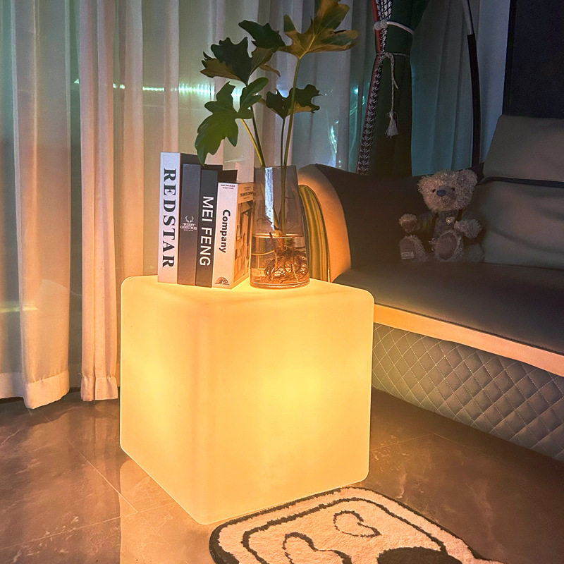 发光凳子方块立方体灯防水户外草坪灯景观庭院美陈装饰酒吧太阳能,淘宝优惠券,粉丝福利购,淘宝优惠卷
