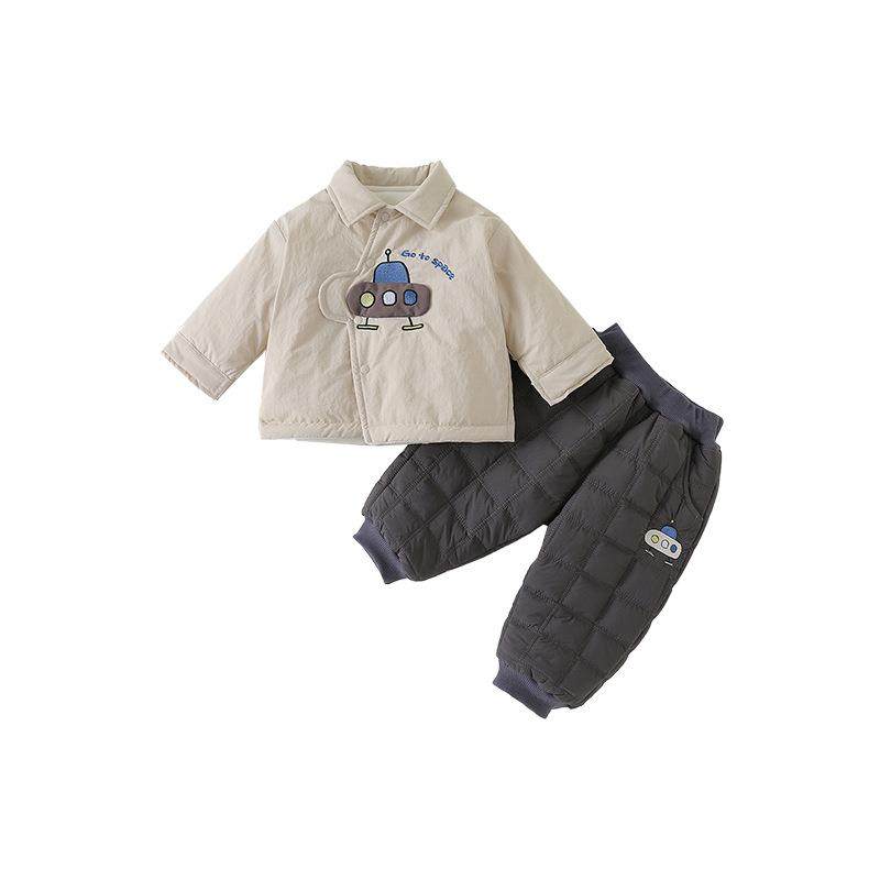 2026新款男宝宝秋冬套装冬季一岁婴儿衣服冬装外套裤子加绒两,淘宝优惠券,粉丝福利购,淘宝优惠卷