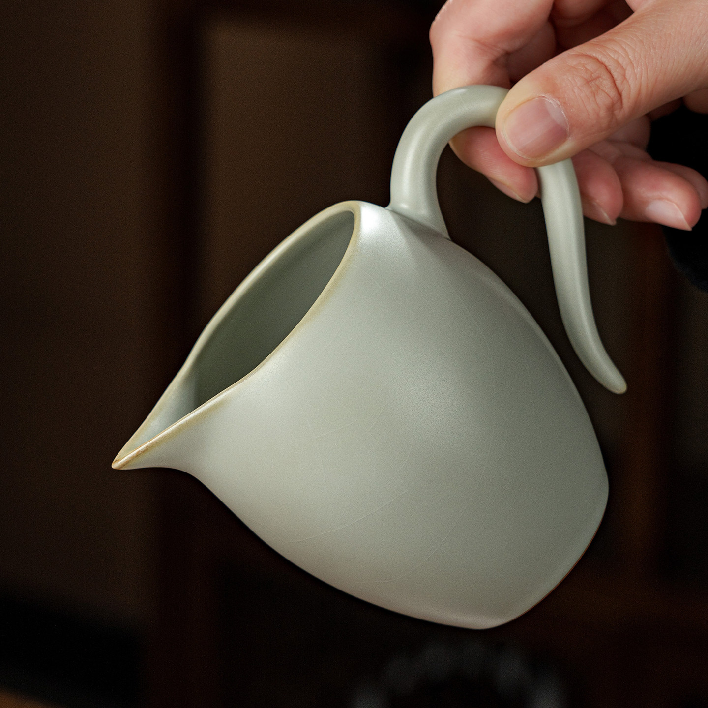 青澹汝窑月白色公道杯茶海复古分茶器景德镇陶瓷手工汝瓷公杯送礼,淘宝优惠券,粉丝福利购,淘宝优惠卷