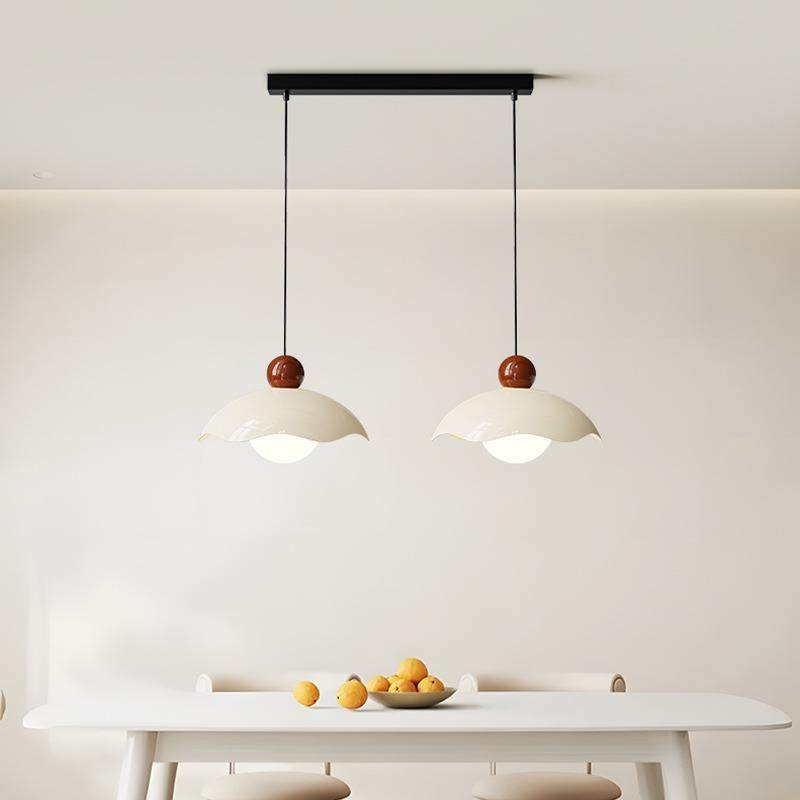 2024年新款奶油风餐厅灯现代简蛋壳吧台灯全光谱高显色一字长吊灯,淘宝优惠券,粉丝福利购,淘宝优惠卷
