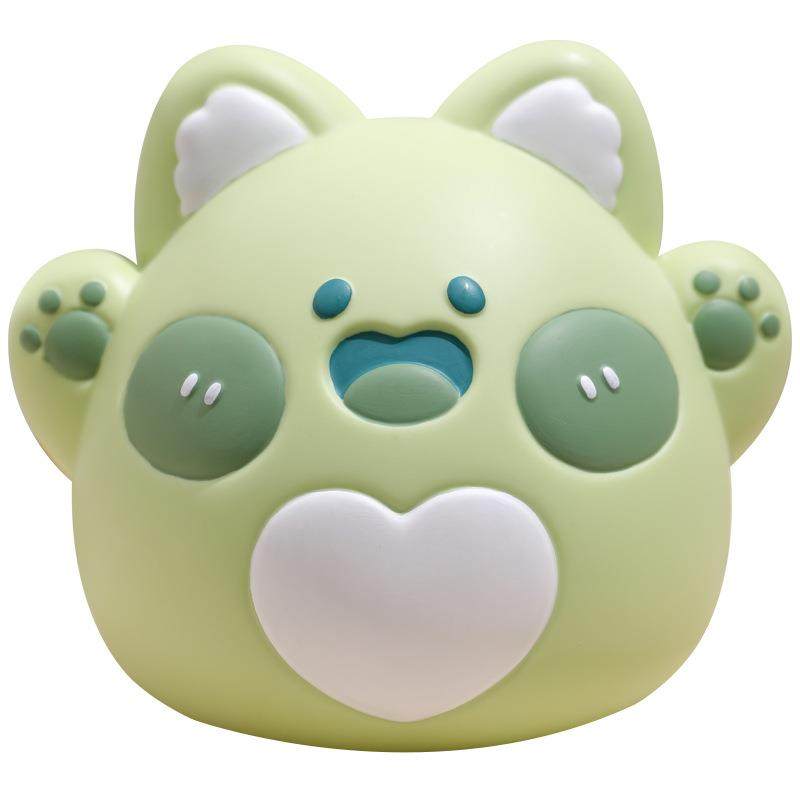 卡通存钱罐团团猫搪胶耐摔可存可取动物零钱罐学生礼品储蓄罐,淘宝优惠券,粉丝福利购,淘宝优惠卷