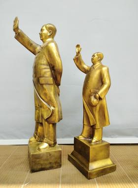 黄铜像像摆件 黄铜挥手像 居家摆件金属工艺品铜3322人物家居通用