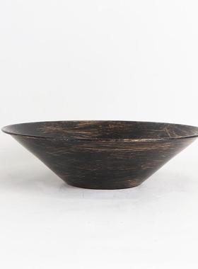 新中式金属圆盘永生苔藓造景盆景样板间酒店大堂托盘摆设软装饰品