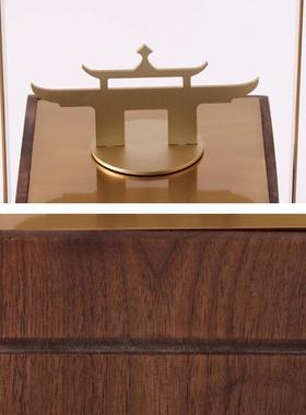 新中式古典提盒摆件样板间售楼处会所酒店家具展厅金属软装饰品