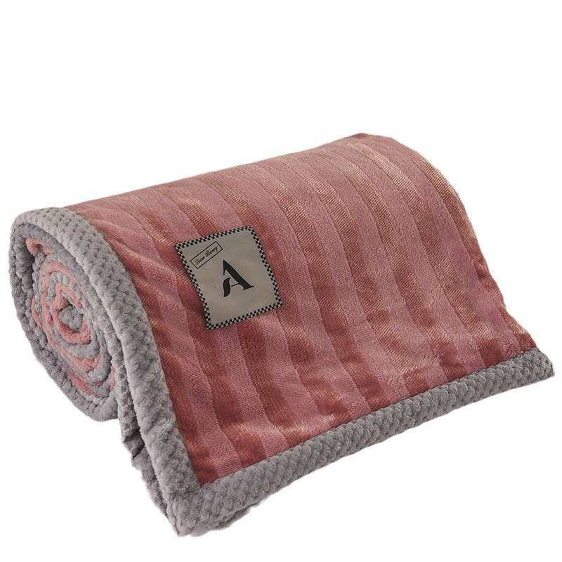 纯色彩贝绒休闲毛毯儿童睡觉毯子办公室家用睡觉盖腿多功能盖毯,淘宝优惠券,粉丝福利购,淘宝优惠卷