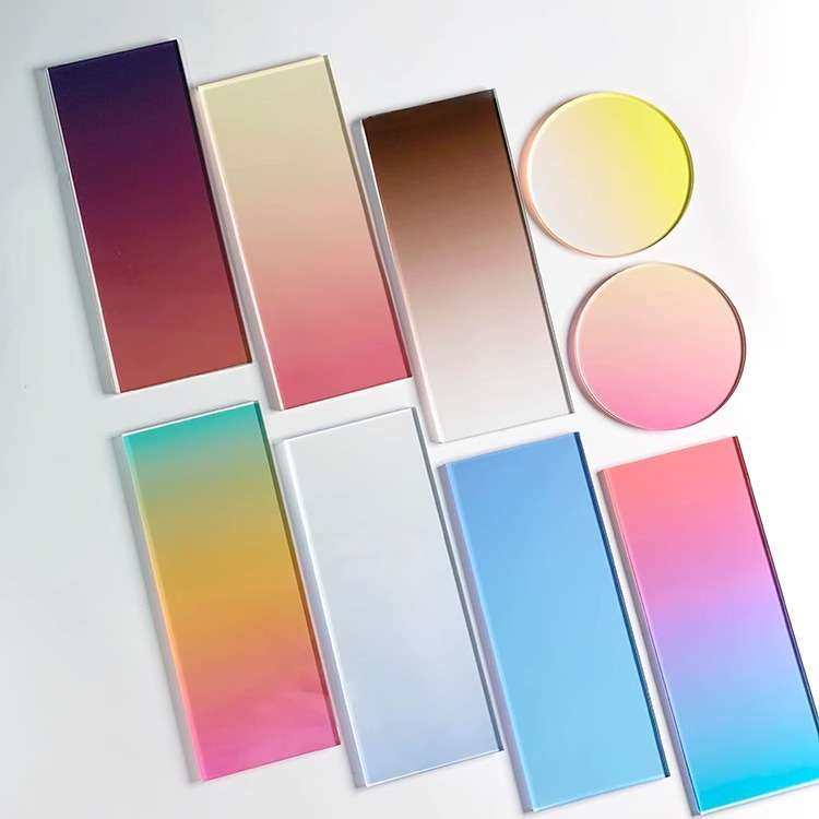 磨砂透明渐变亚克力板炫彩色隔断板条纹屏风设计广告招牌装饰,淘宝优惠券,粉丝福利购,淘宝优惠卷