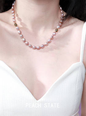 PEACHSTATE天然淡水珍珠项链