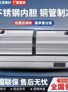 台式阶梯冷藏展示柜三轮车移动摆摊冷柜凉菜炸串烧烤商用冰箱卤菜