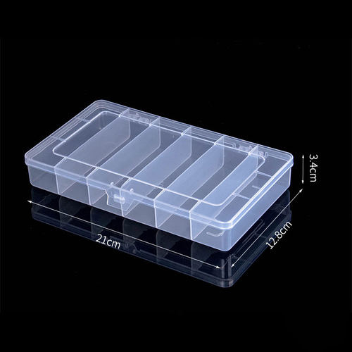 6 Grid Rectangular Storage Box PP Plastic Transparent Box Lu - 图2