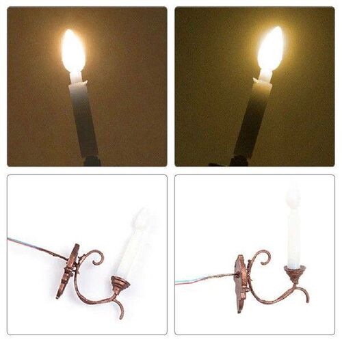 5pcs Mini House Wall Lamps Mini Landscape Lights Sand Table - 图2