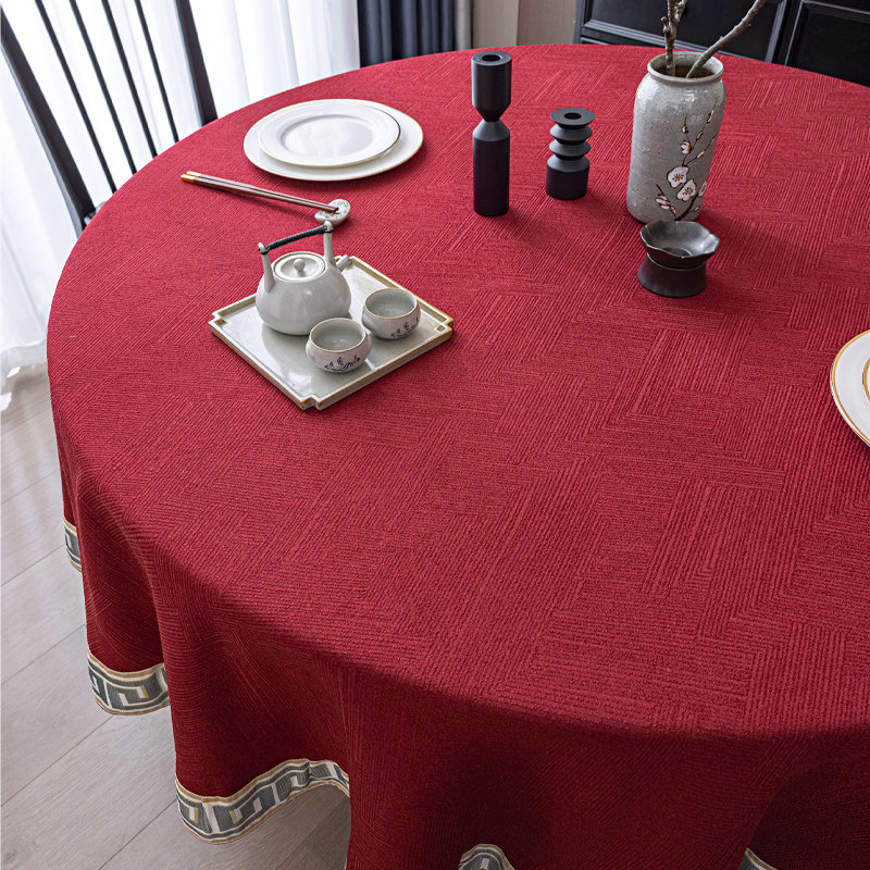 酒店圆壁纸布艺饭店饭厅宴会大圆桌壁纸欧式餐桌布家用圆形壁纸,淘宝优惠券,粉丝福利购,淘宝优惠卷