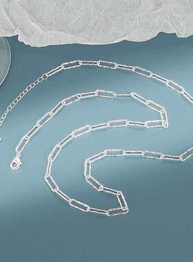 New popular sparkling mouth word collarbone chain fashion pe