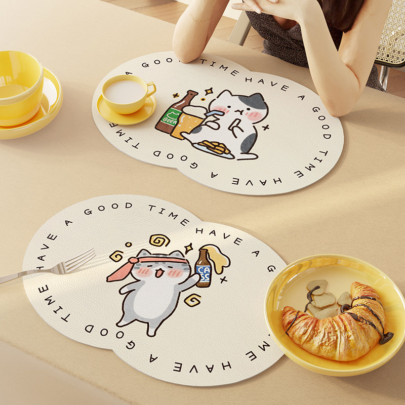 卡通餐桌隔热垫防烫耐高温加厚碗垫锅垫防水防油免洗餐桌桌垫杯垫,淘宝优惠券,粉丝福利购,淘宝优惠卷
