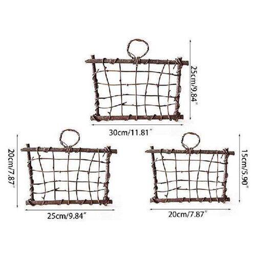 Rustic Style Air Plant Frame Holder Air Plant Rattan Frame - 图1