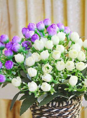 36Heads Artificial Pink Flowers Fake Bouquet Xmas Wedding Ho
