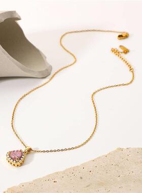 Fashionable 18K Stainless Steel White Micro-Set Zircon Bezel