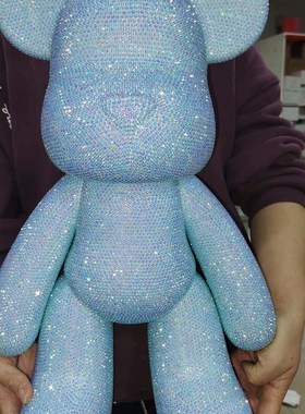 果冻钻53厘米大号熊礼品粘钻摆件满钻暴力熊么么熊DIY手工贴钻熊