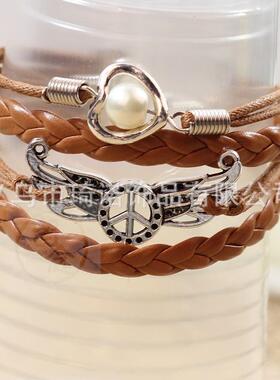 。Nimi Brlet pe love wings hand woven Brlet infinity Brlet T
