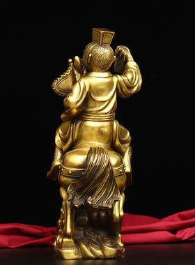 纯铜马上封侯猴摆件办公