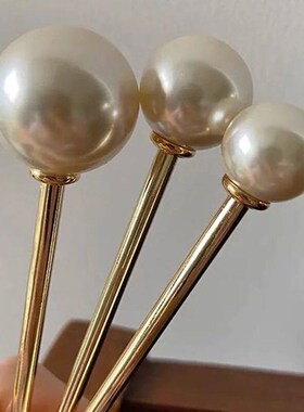 Fashion Simulated Pearl Hairpins Hair s for Women Metal Barr