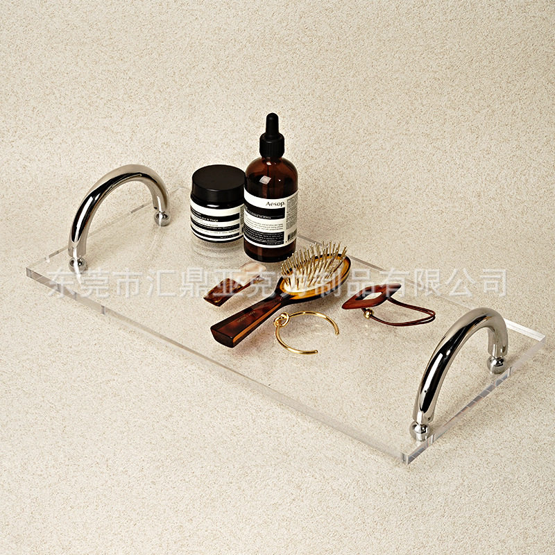 亚克力杂志架桌面收纳架不锈钢托盘零食盘家用.酒店.展会,淘宝优惠券,粉丝福利购,淘宝优惠卷