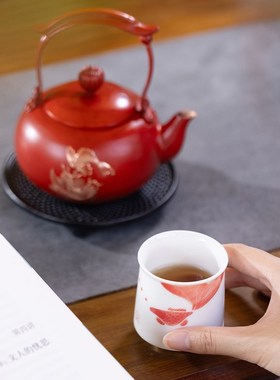 朱炳仁铜锦上添花茶礼装茶道功夫茶具泡茶壶日常送礼茶器装