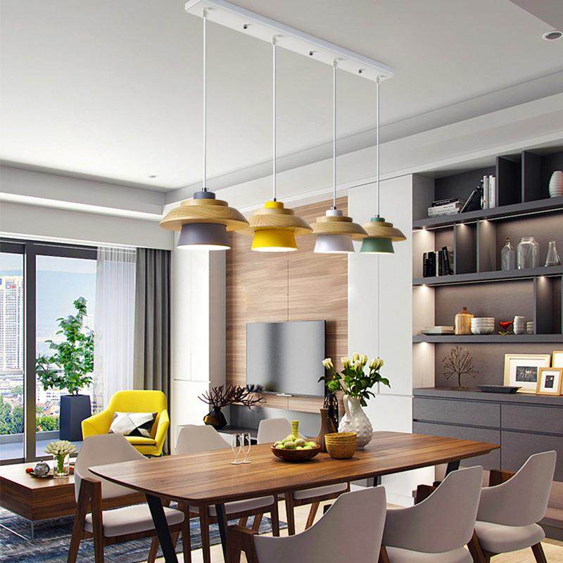 蘑菇灯现代简约彩色餐厅吧台连锁店led吊灯 北欧设计师幼儿园吊灯,淘宝优惠券,粉丝福利购,淘宝优惠卷