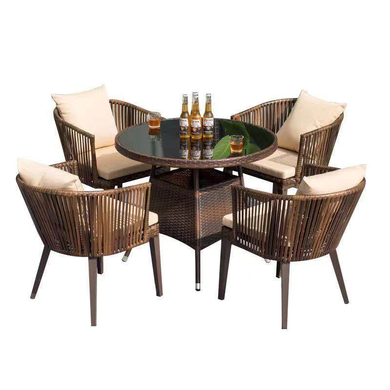 藤椅三件套组合室外庭院户外阳台小桌椅单人休闲藤编茶几靠背椅子,淘宝优惠券,粉丝福利购,淘宝优惠卷