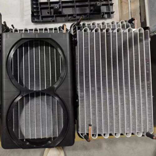 蛇形冷凝器微通道平行流冷凝器 空调管带式油冷器特种车辆散热器 - 图1