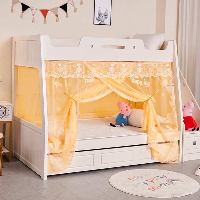 上下床蚊帐卧室母子床高低床通用儿童上下铺专用子母床开门纹帐,淘宝优惠券,粉丝福利购,淘宝优惠卷