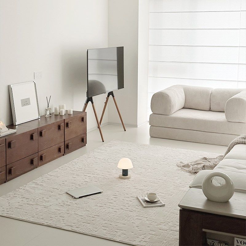 超柔防水202新款客厅地毯免洗可擦奶油风卧室床边垫定制意式极简,淘宝优惠券,粉丝福利购,淘宝优惠卷