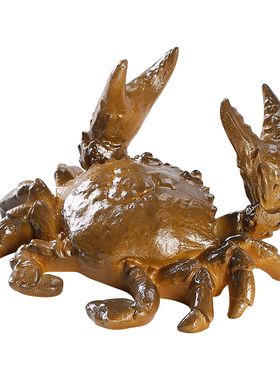 创意潮玩变色螃蟹招财茶宠茶玩笔托摆件个性萌宠客厅茶台桌面装饰