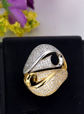 Bride Talk Unique Design Women Fashion Ring Cubic Zirconia S