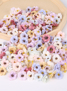 30Pcs 3cm Multicolor Daisy Flower Heads Mini Silk Artificial