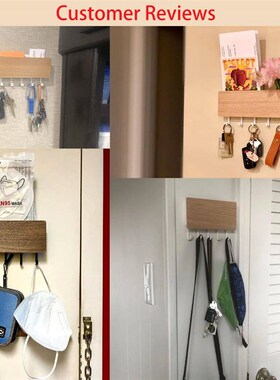 1pc Key Holder Home Accessories Key Organizer Wall Bamboo Ho