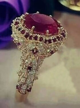 2 pcs/set Temperament Crystal Cubic Zirconia Rings Set For W