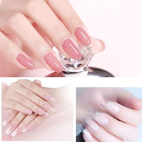 Polygel Nail Acrylic Poly Gel 15g Pink White Clear Crystal - 图3
