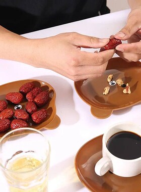 1 Pcs Lovely Bear Food Storage Tray Dried Fruit Snack Plate