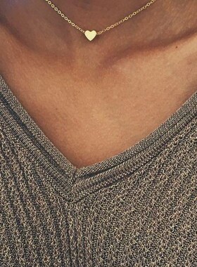 街拍项饰 choker jewelry simple women clavicle necklace颈项链