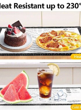 Silicone Pastry Mat Extra Thick Non Stick Large Baking Mat