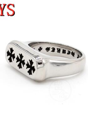 -R0555-NK02 fashion personality shiny cross mens titanium s