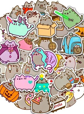 50/100PCS Cute Kawaii Chunky Cat ers Pack Decal Stationery S