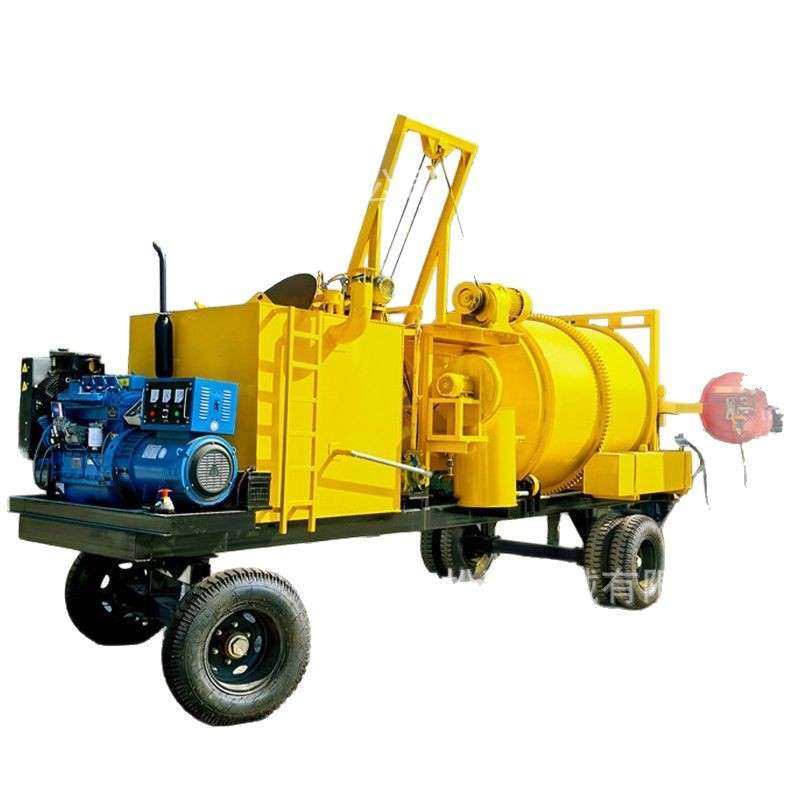 移动式沥青拌合机废旧沥青路面修补自动炒新料旧料加热再生搅拌机,淘宝优惠券,粉丝福利购,淘宝优惠卷