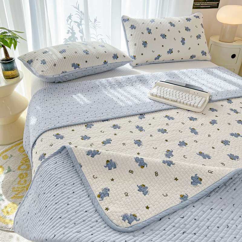 高温水洗双面纯棉床盖三件套60支全棉榻榻米床垫夹棉绗缝床单炕单,淘宝优惠券,粉丝福利购,淘宝优惠卷