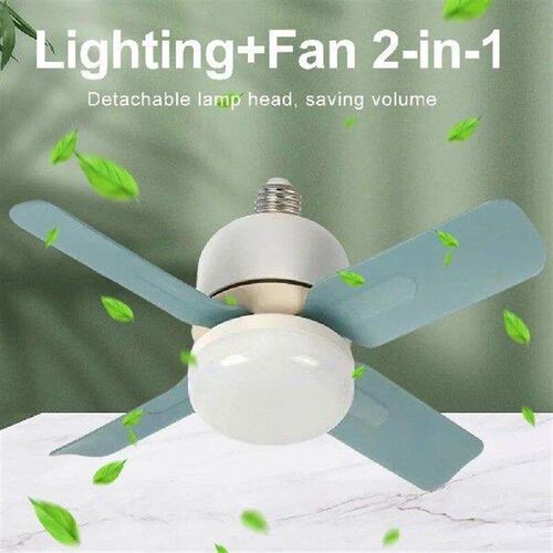 E27 Socket Ceiling Fan Light with Remote Control 14W - 图2
