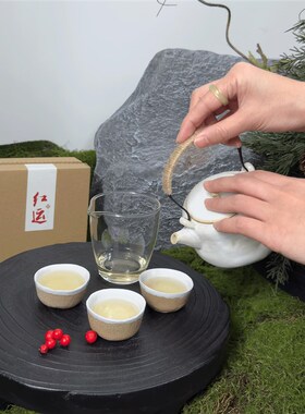 侘寂风茶壶茶具装中式酒店民宿装饰泡茶陶瓷茶具一壶三杯茶盘