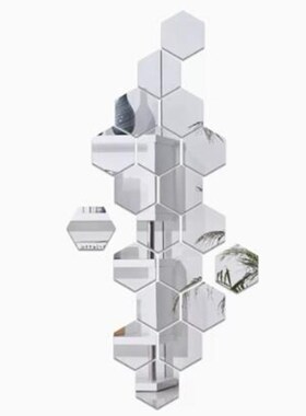 Hexagon Acrylic Mirror Wall Sticker DIY Art Wall